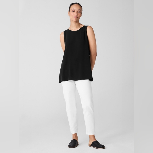 Eileen Fisher Washable Crepe Slim Pant Size M EUC - Picture 2 of 8